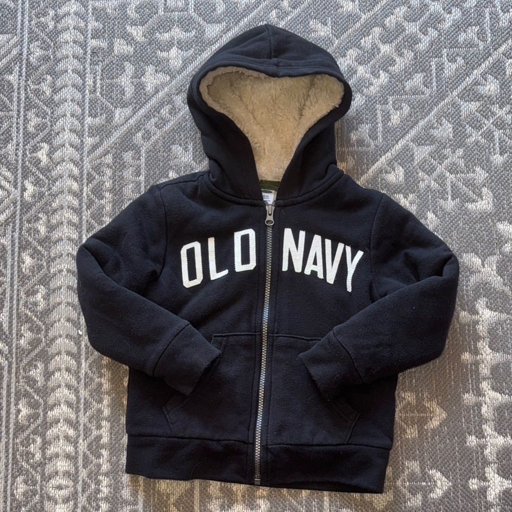 Warm Fuzzy Old Navy Zip Hoodie SIZE 5 (XS)
